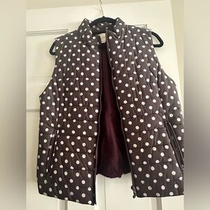 Loft Polka Dot Puffer Vest